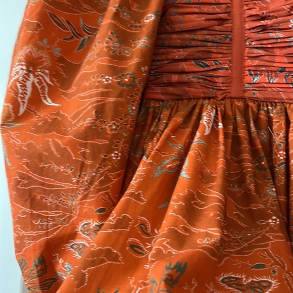 graphic-print square-neck midi dress - Picture 8 of 11